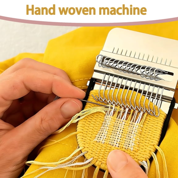 2026 Darning Loom Small Type Weave Tool Quickly Mini Convenient for Mending Jeans Socks Clothes Loom Machine Makes Beautiful Stitching DIY Weaving Arts Speed Weaver Kit (1pcs)