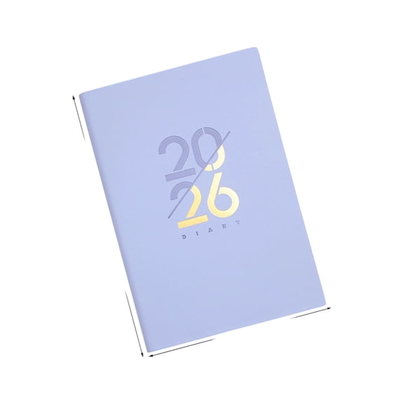 2026 Day Planner 320 Pages Softcover Leather Daily Journal 2026 Academic Planner Ribbon Bookmarks For Scheduling