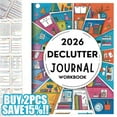 thumbnail image 1 of 2026 Declutter Journal Workbook | 52-Week Home & Office Organization Planner | 60 Pages Guided Family Organizing Diary for Clear Decision-Making & Space Transformation(2PCS), 1 of 7