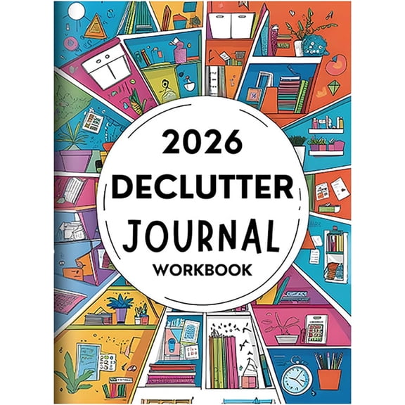 2026 Declutter Journal Workbook, 60 Page Guided Organization Planner For Home & Life, Family Organizing & Personal Planning Diary, Gift for Organization Lovers (21 * 28.5cm)