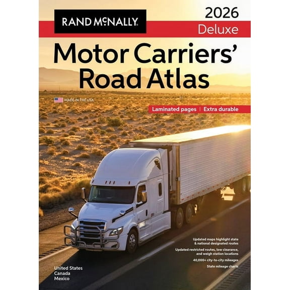 2026 Rand McNally Deluxe Motor Carriers Road Atlas, (Paperback)