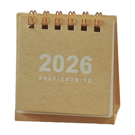 2026 Desk Calendar 19 Month Referances from 06/2025 to 12/2026 for Office Home