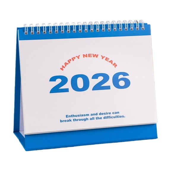 2026 Desk Monthly Calendar Twin-Coil Binding Academic Calendar for Scheduling