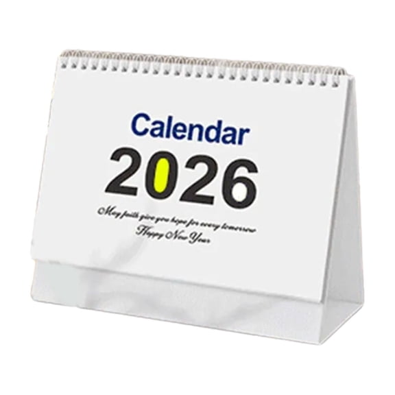 2026 Desk Calendar Monthly Planner Twin-Coil Binding Art Illustrations Calendar 12 Month Jan to Dec For Daily Scheduling