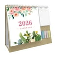thumbnail image 1 of 2026 Desk Calendar Multifunctional Standing Flip 12 Month From January To December 2026 With Holiday Highlights And To-Do List, 10.16X10.24 Inch Thick Paper And Monthly Storage, 1 of 3