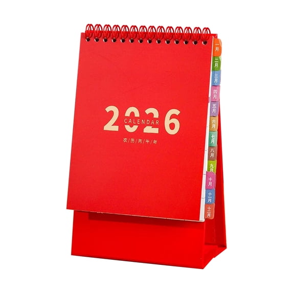 2026 Desk Calendar Office Desktop Planner with Year-Round Scheduling, Thickened Pages, Convenient Stand & Elegant Design for Workspace & Gifting