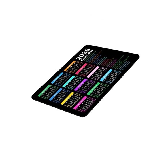 2026 Desk Calendar Pad Low Frictions Slip Proof Base Mat For Precise Control Mousepad
