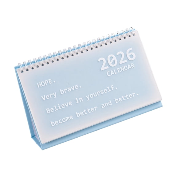 2026 Desk Calendar Planner, Pocket-Sized Office Decor with Daily Schedule Layout & Space-Saving Design