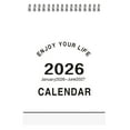 thumbnail image 1 of 2026 Desk Calendar – Sustainable Recycled Paper Monthly Planner, Modern Minimalist Design Organizer for Home Office, Kitchen, Living Room & School, White, Desk Calendar, 1 of 9
