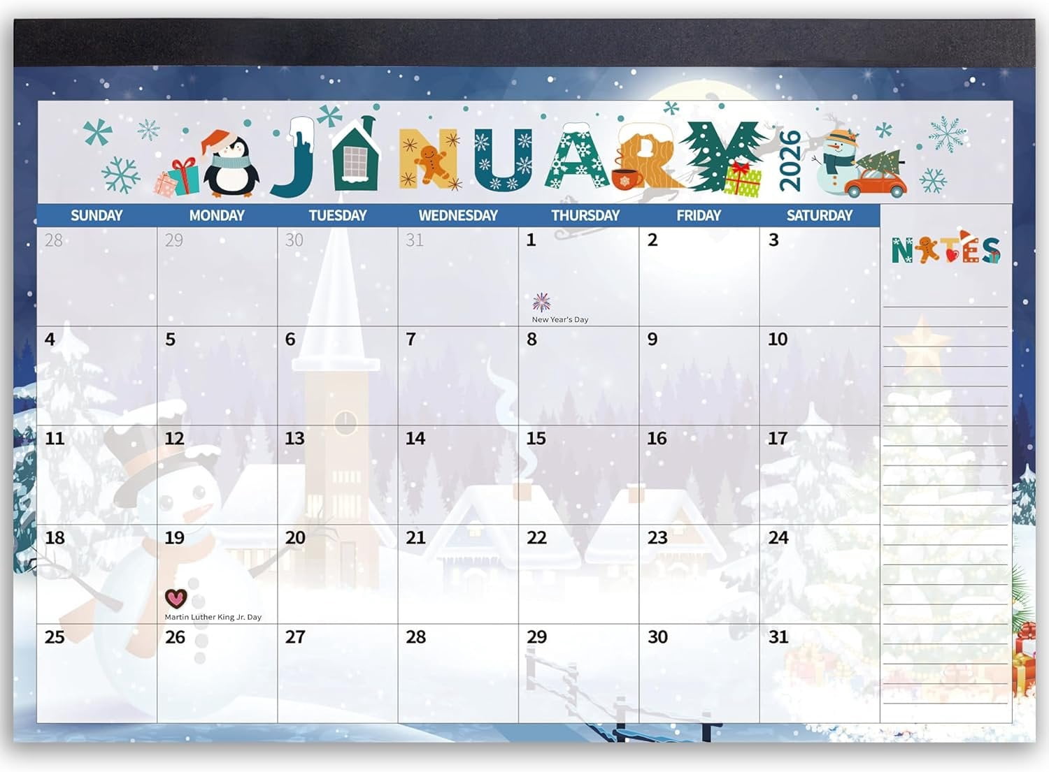 2026 Desk Calendar Wall Calendars, Large 17" x 12", November 2025 ...