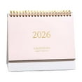 thumbnail image 1 of 2026 Desk Calendar with Notes, Minimal Desktop Calendar for Office & Home, English Monthly Planner Memo Message Notebook with Customizable Border, 1 of 6