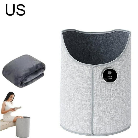 2026 Under Desk Leg Warmer, 5 Heat Levels & 2-8H Timer Electric Foot Warmer, 170W Low Energy Consumption, Auto Shut-Off, Portable Heated Mat for Office Home Use, 47.2x19.7in (Gray/Pink/Blue)