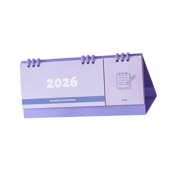 2026 Desktop Calendar Daily Planner Portable Monthly Calendar with Writing Pad
