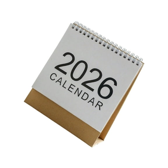 2026 Desktop Calendar Twin-Wire Binding Standing Calendar Household Calendar