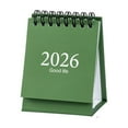 thumbnail image 1 of 2026 Desktop Flip Calendar, Small Daily Event Planner with Sleek Minimalist Design, Perfect for Office Desk, Home Study, and Personal Scheduling,Green, 1 of 2