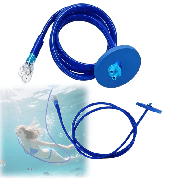 2026 Diving Snorkel Breathing Tube, Full Dry Respirator, Long Breathing Tube, Diving Swimming Camping Stream Diving Experience Equipment Swimming Breathing Tube Double tube 4.9ft