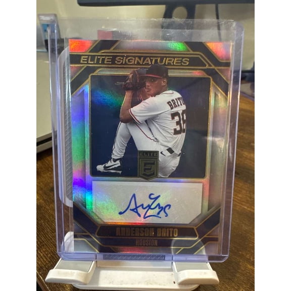 2026 Donruss Elite Baseball Elite Signatures Anderson Brito ES-AB Auto Houston Astros Houston Astros MLB Autographed Baseball Trading Card