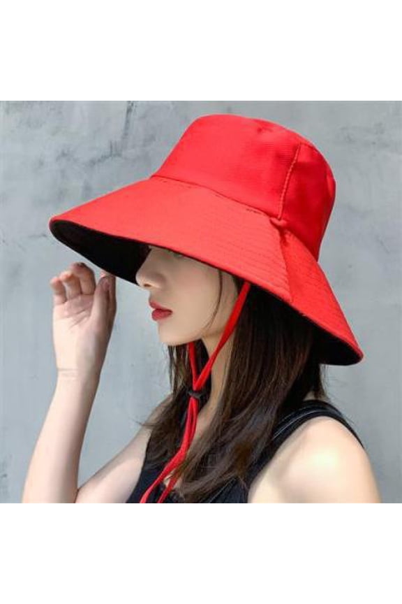 2026 Double-sided Fisherman Hat, New Spring/Summer Korean Style Student Sun Hat, Outdoor Travel Wide Brim Face-Shielding Sun Protection Hat for Women