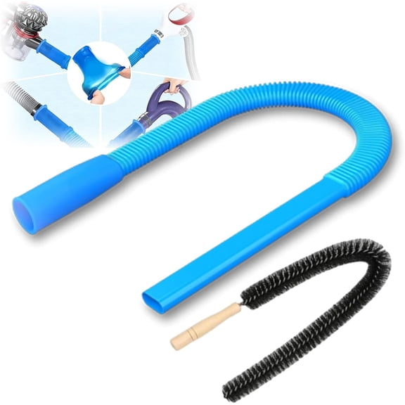 2026 Dryer Vent Cleaning Kit, Universal Dryer Lint Vacuum Attachment with Stretch Universal Connector & Flexible Brush, Dryer Lint Vac Attachment, Quickly Lint Remover, for all Vacuum Cleaners (1pcs)