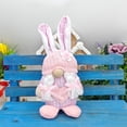 thumbnail image 1 of 2026 Easter Bunny Plush Doll Holding Egg - Cute Rabbit Stuffed Animal Ornament for Spring Home Decor, Soft Plush Bunny Toy, Durable Easter Party Living Room Bedroom Holiday Decoration, 8*4*2in, B, 1 of 5