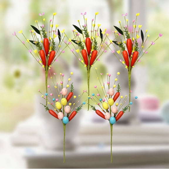 2026 Easter Decorations Artificial Tree Branch With Lights, 16" Flexible Curved Sturdy Fabric Branches Handmade Realistic Leaves & Bark, Indoor Desktop Decoration For Living Room