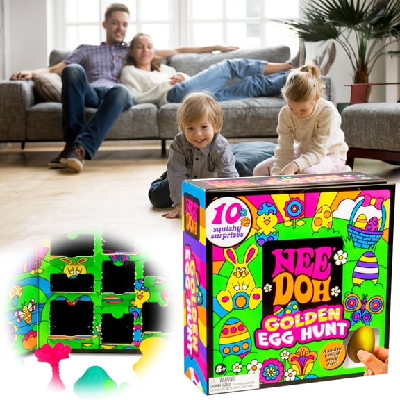 2026 Easter Golden Egg Hunt Mystery 10-Pack (10 Squishy Surprises!)