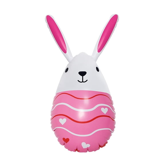 2026 Easter Inflatable Bunny Egg: 15.7-Inch Tall Easter Inflatable Decor, Bunny Inside Colorful Egg Yard Ornament for Outdoor Indoor, Spring Holiday Lawn Decoration, Toy for Kids Party