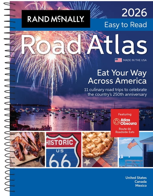 2026 Rand McNally Easy to Read Midsize Road Atlas, (Paperback)