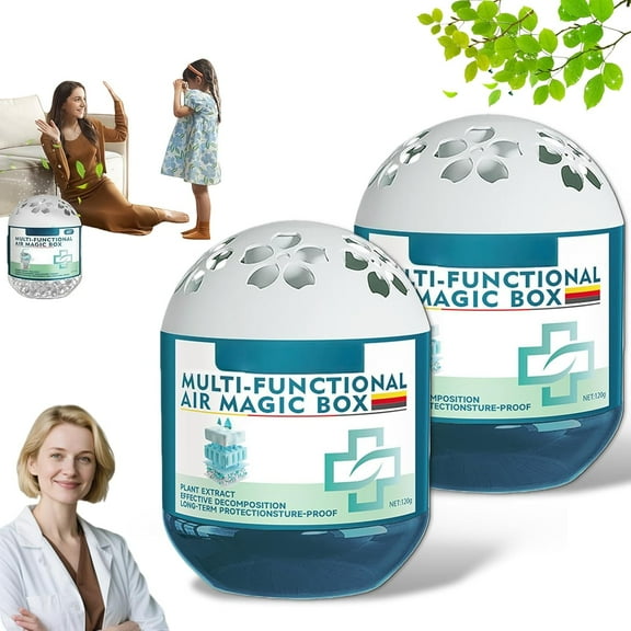 2026 Eco-Active Plant Air Purification Box - Silent Non-Electric Odor Eliminator & Dust Trap for Bedroom & Office