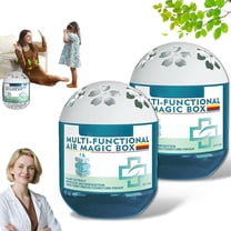 2026 Eco-Active Plant Air Purification Box - Silent Non-Electric Odor Eliminator & Dust Trap for Bedroom & Office