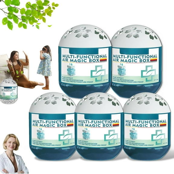 2026 Eco-Active Plant Air Purification Box - Silent Non-Electric Odor Eliminator & Dust Trap for Bedroom & Office