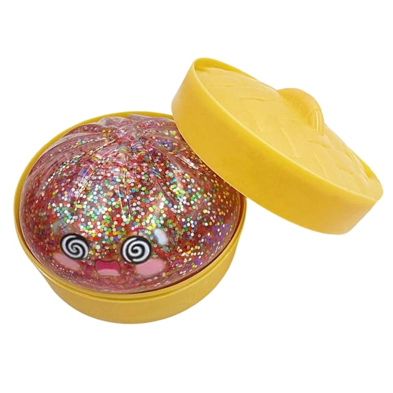 2026 Edition Dizzy Expression Bao Bun Squeeze, Realistic Dim Sum Steamer Set - Multi-Texture Stress Relief Fidget, Hand-Pinching Sensory Toys, Soft Squeeze Decompression Dough for Adults