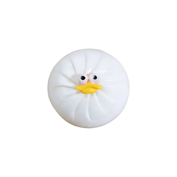 2026 Edition Goofy Duck Bun Squeeze, Colorful Animal Stress Squeeze Hand-Pinching Sensory Toys, Soft Squeeze Decompression Dough for Adults