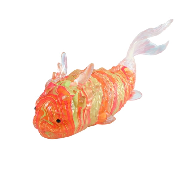 2026 Edition Marbled Koi Fish Squishy, Vibrant Marine Fidget Squishy, Hand-Pinching Sensory Toys, Soft Squeeze Decompression Dough for Adults