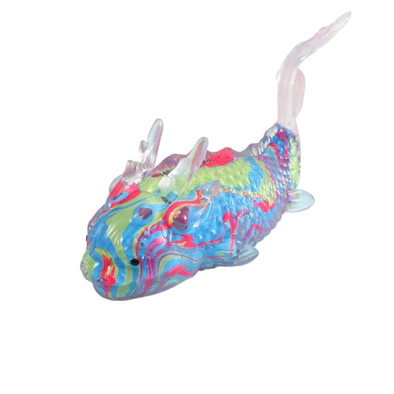 2026 Edition Marbled Koi Fish Squeeze, Vibrant Marine Fidget Squeeze, Hand-Pinching Sensory Toys, Soft Squeeze Decompression Dough for Adults