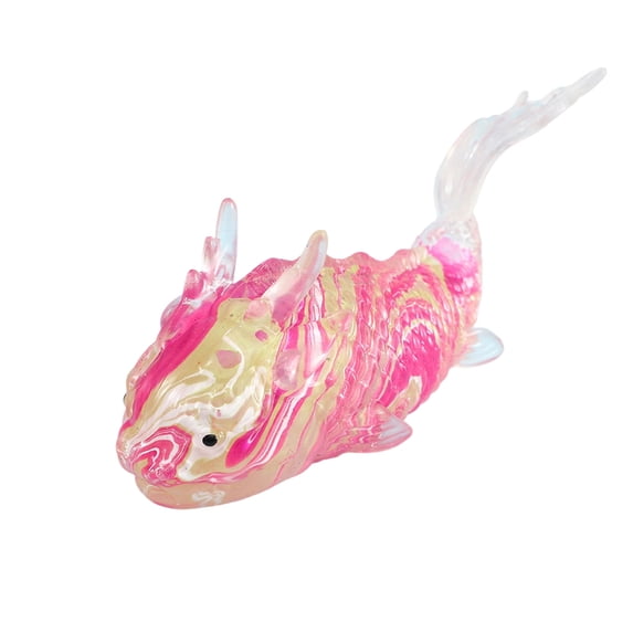 2026 Edition Marbled Koi Fish Squishy, Vibrant Marine Fidget Squishy, Hand-Pinching Sensory Toys, Soft Squeeze Decompression Dough for Adults