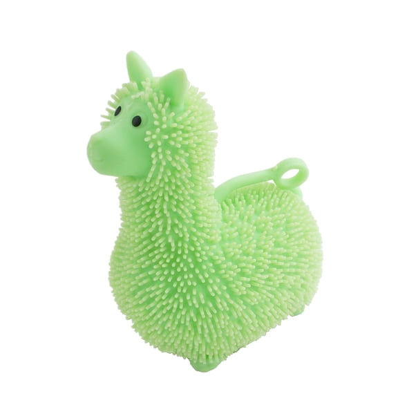 2026 Edition Premium Spiky Puffer Alpaca Squishy, Colorful Textured Llama Fidget Squishy, Hand-Pinching Sensory Toys, Soft Squeeze Decompression Dough for Adults