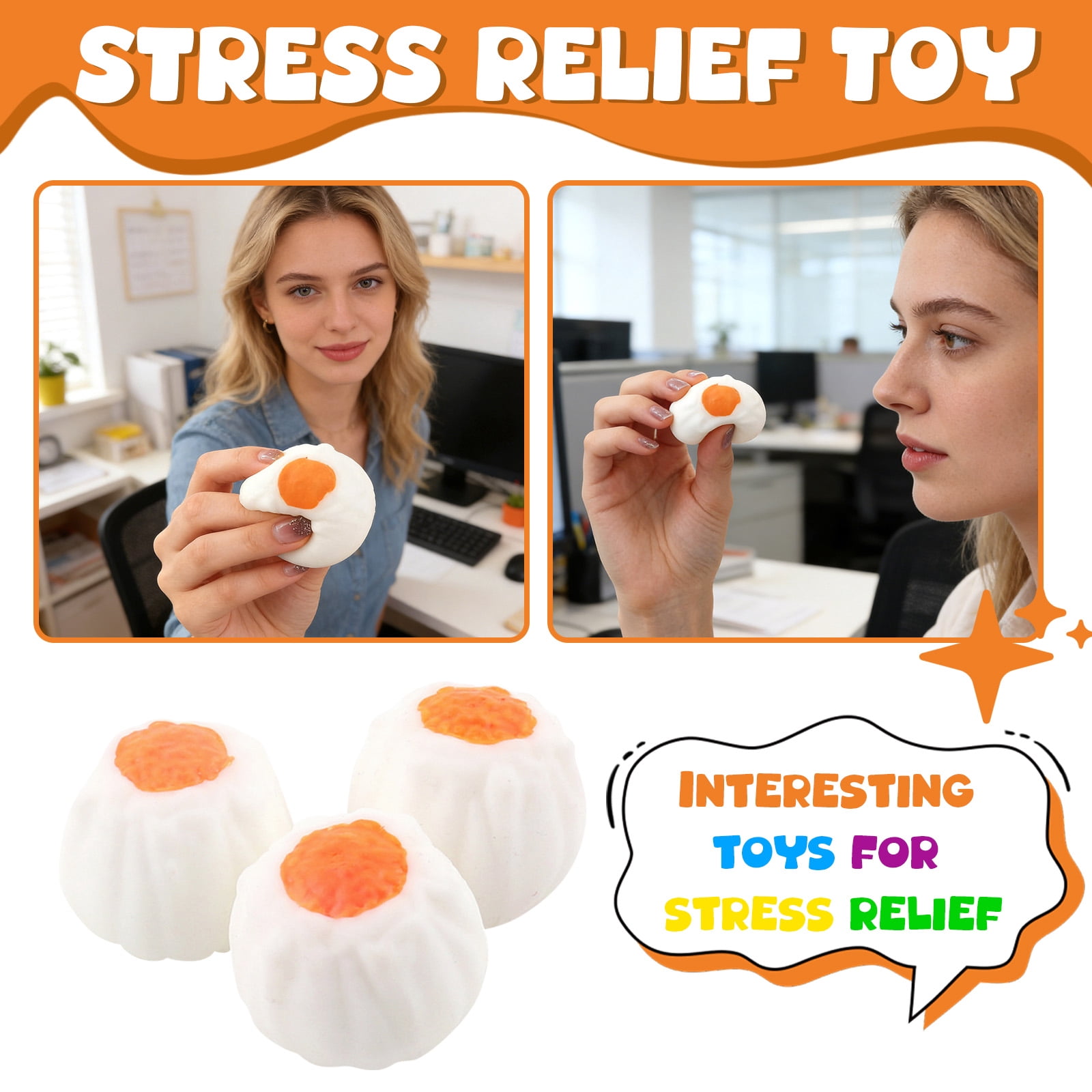 2026 Edition Realistic Siu Mai Squeeze, High-Quality Silicone Cute ...