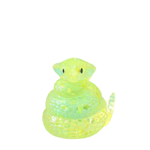 2026 Edition Translucent Glitter Cobra Squishy, Sparkling Snake Fidget Squishy, Hand-Pinching Sensory Toys, Soft Squeeze Decompression Dough for Adults