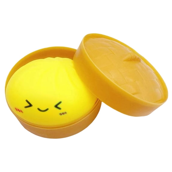 2026 Edition Winking Smile Bao Bun Squeeze, Realistic Dim Sum Steamer Set - Multi-Color Stress Relief Fidget, Hand-Pinching Sensory Toys, Soft Squeeze Decompression Dough for Adults
