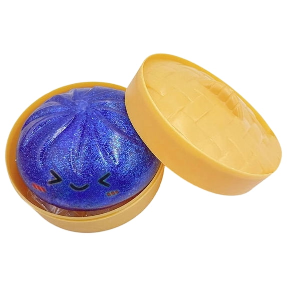2026 Edition Winking Smile Bao Bun Squeeze, Realistic Dim Sum Steamer Set - Multi-Color Stress Relief Fidget, Hand-Pinching Sensory Toys, Soft Squeeze Decompression Dough for Adults