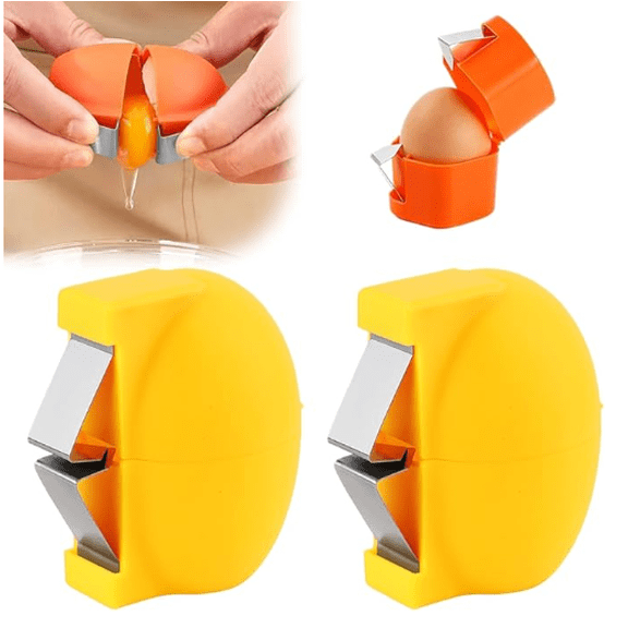 2026 Egg Shells Opener Stainless Steel Egg Crackers Tool Multifunctional Egg Opener For Raws And Hard-Boiled Eggs Handheld Kitchen Gadget For Easys Peeli