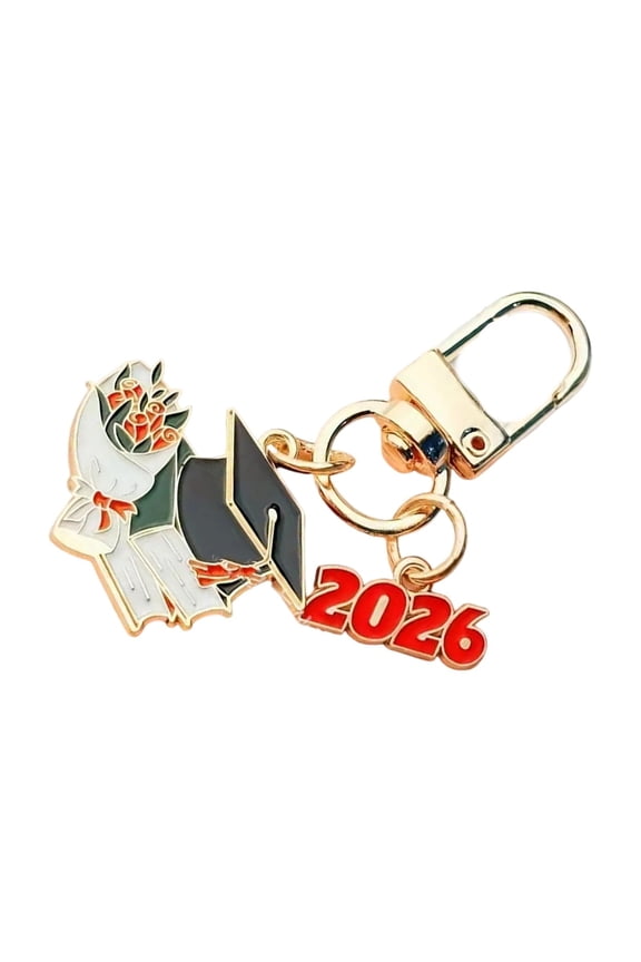 2026 Elegant Graduation Keychain Alloy Souvenir University Students