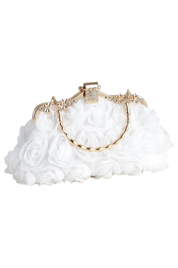 2026 Elegant Lace Rose Clutch for Women Cute Floral Evening Bag Funky Flower Purse For Wedding