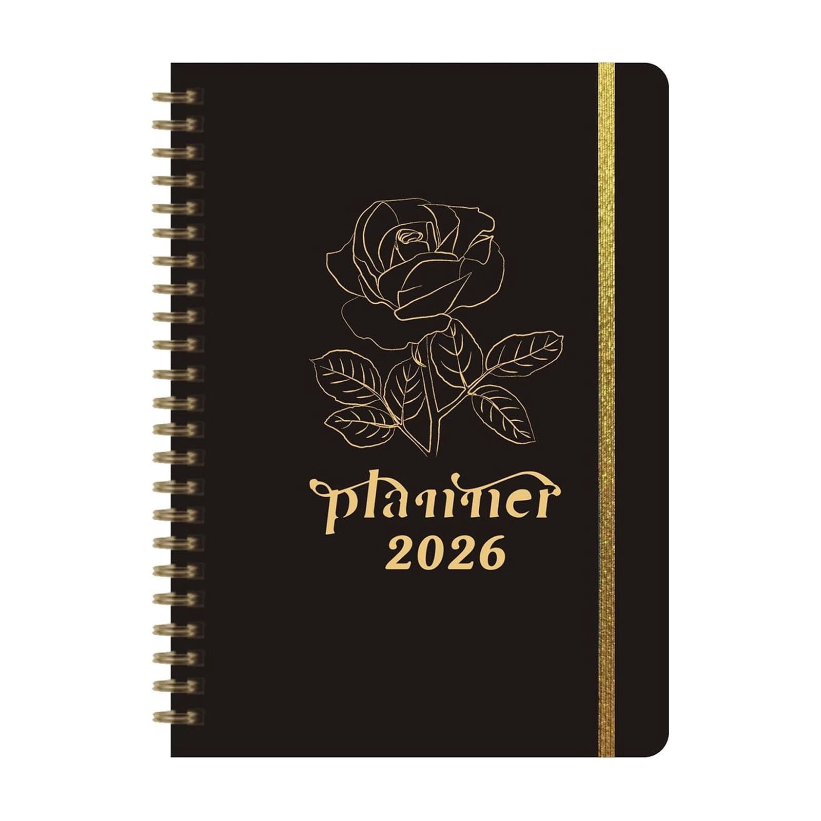 2026 English Annual Coil Planner, Weekly Monthly Full Year Organizer ...