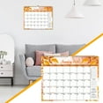 thumbnail image 1 of 2026 English Calendar, Flower Coil Wall Decoration, Daily Planner with 12-Month Layout, Yearly Schedule for Home or Office Organization, 1 of 9
