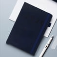 thumbnail image 1 of 2026 English Calendar Notebook Vertical Patterned Strap Daily Planner Annual Calendar Notebook, 1 of 6