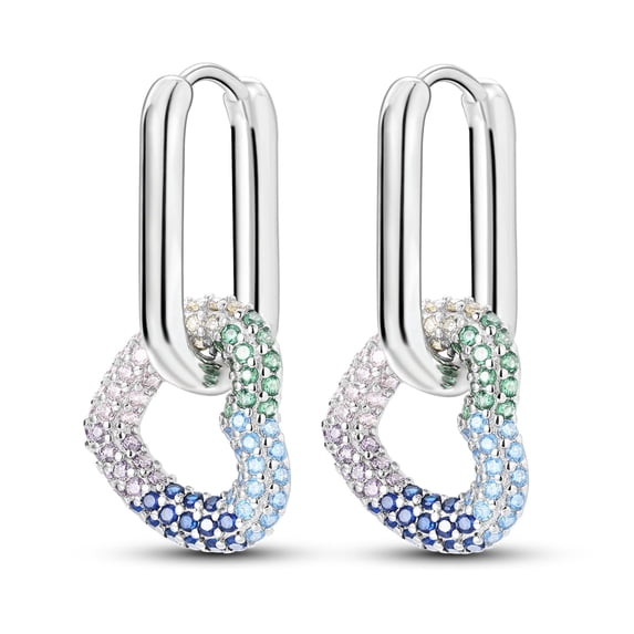 2026 European Solid 925 Sterling Silver Hoop Earrings 5A Zircon For Women Jewelry Birthday Gift