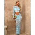 2026 European and American women's clothing, see-through round-neck ...