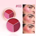 thumbnail image 1 of 2026 Experience The Makeup Effect Three-color Blush Matte Waterproof Blush Cream Carmine Blush Makes It For You To Create A Natural And Good Look., 1 of 1